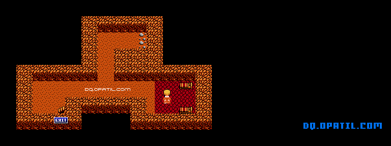 ブランカへの洞窟 マップ画像：FC版ドラゴンクエスト4 完全攻略